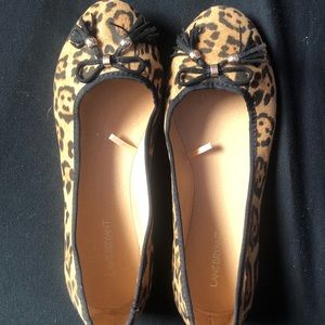 Leopard print flats